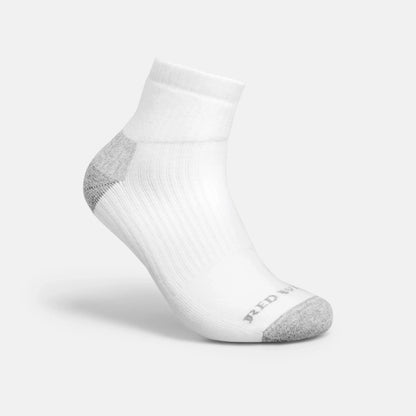 Unisex Cotton Blend Quarter Crew Sock in White 97263 - Red Wing Shoes Apparel