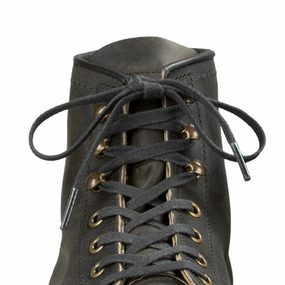 60-Inch Black Flat Waxed Boot Laces 93007 - Red Wing Shoes Apparel