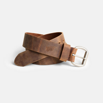 Red Wing Leather Belt with Roller Bar in Brown 96546 - Red Wing Shoes Apparel