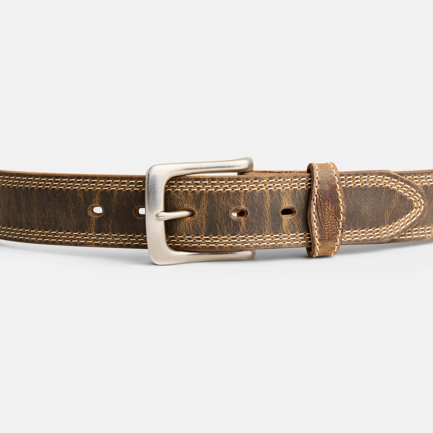 Red Wing Triple Stitch Leather Belt in Brown 96548 - Red Wing Shoes Apparel