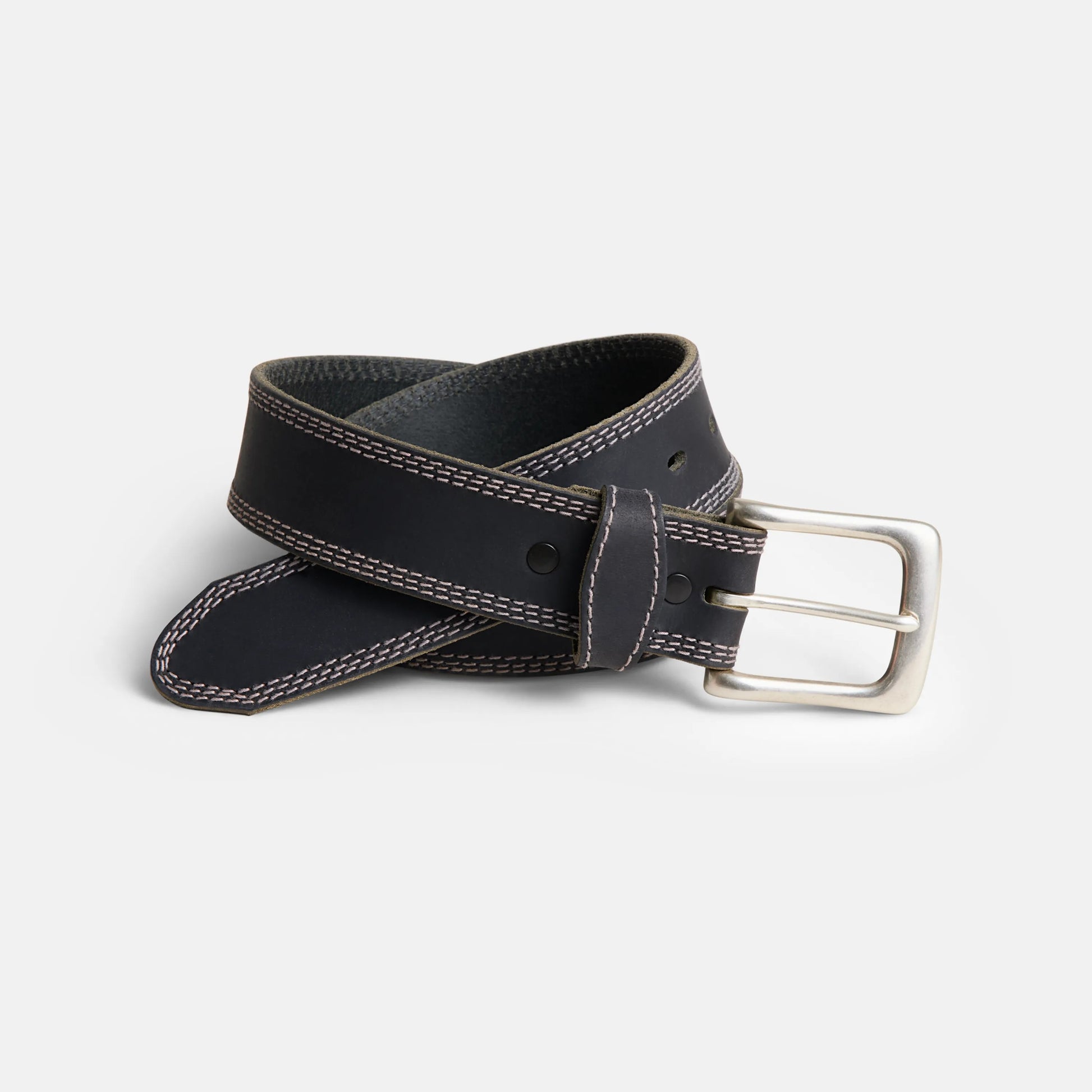 Red Wing Triple Stitch Leather Belt in Black 96549 - Red Wing Shoes Apparel