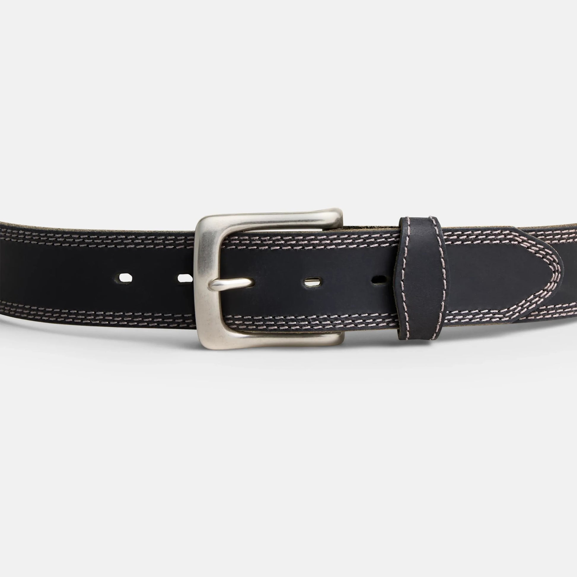 Red Wing Triple Stitch Leather Belt in Black 96549 - Red Wing Shoes Apparel
