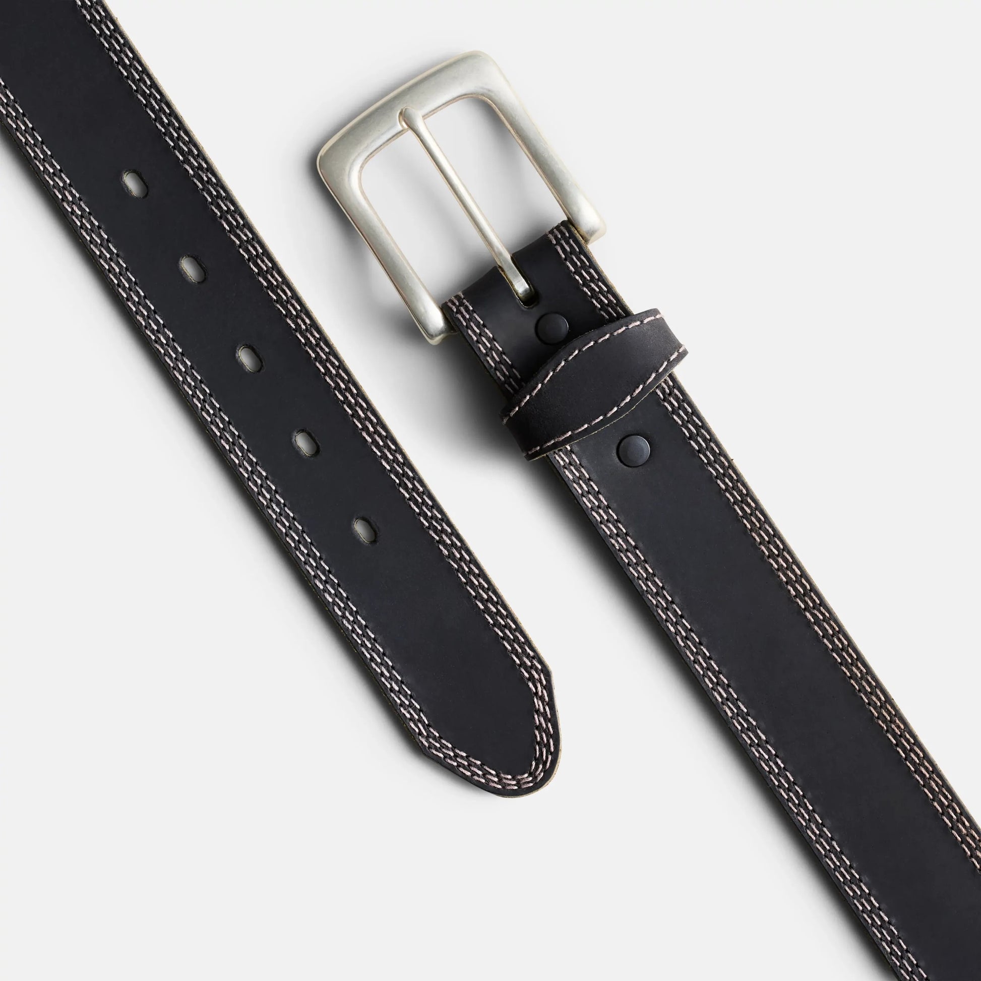 Red Wing Triple Stitch Leather Belt in Black 96549 - Red Wing Shoes Apparel