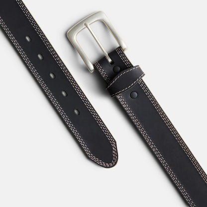 Red Wing Triple Stitch Leather Belt in Black 96549 - Red Wing Shoes Apparel