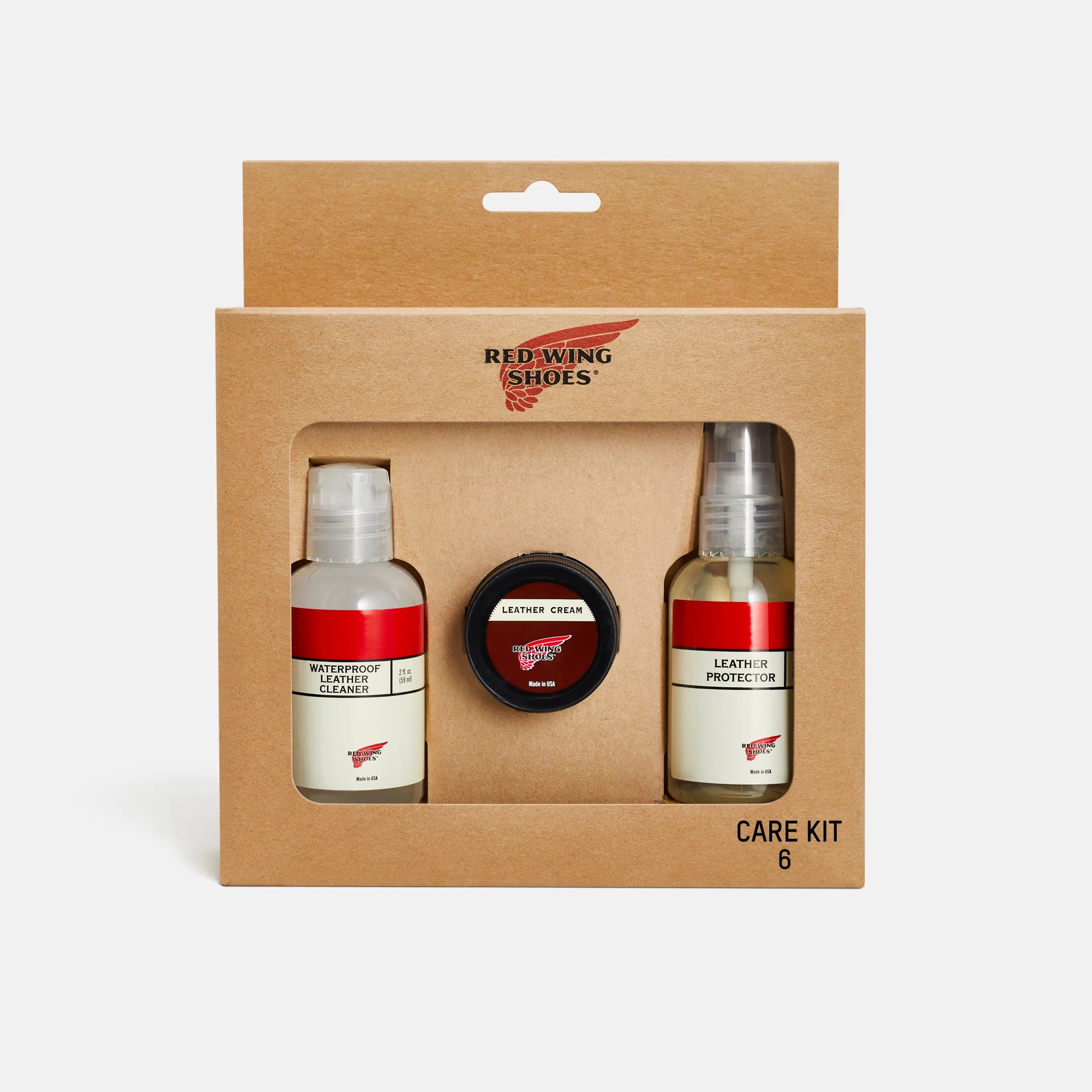 Care Kit #6 for Waterproof Full Grain, Nubuck or Smooth Finish Leathers 98022 - Red Wing Shoes Apparel